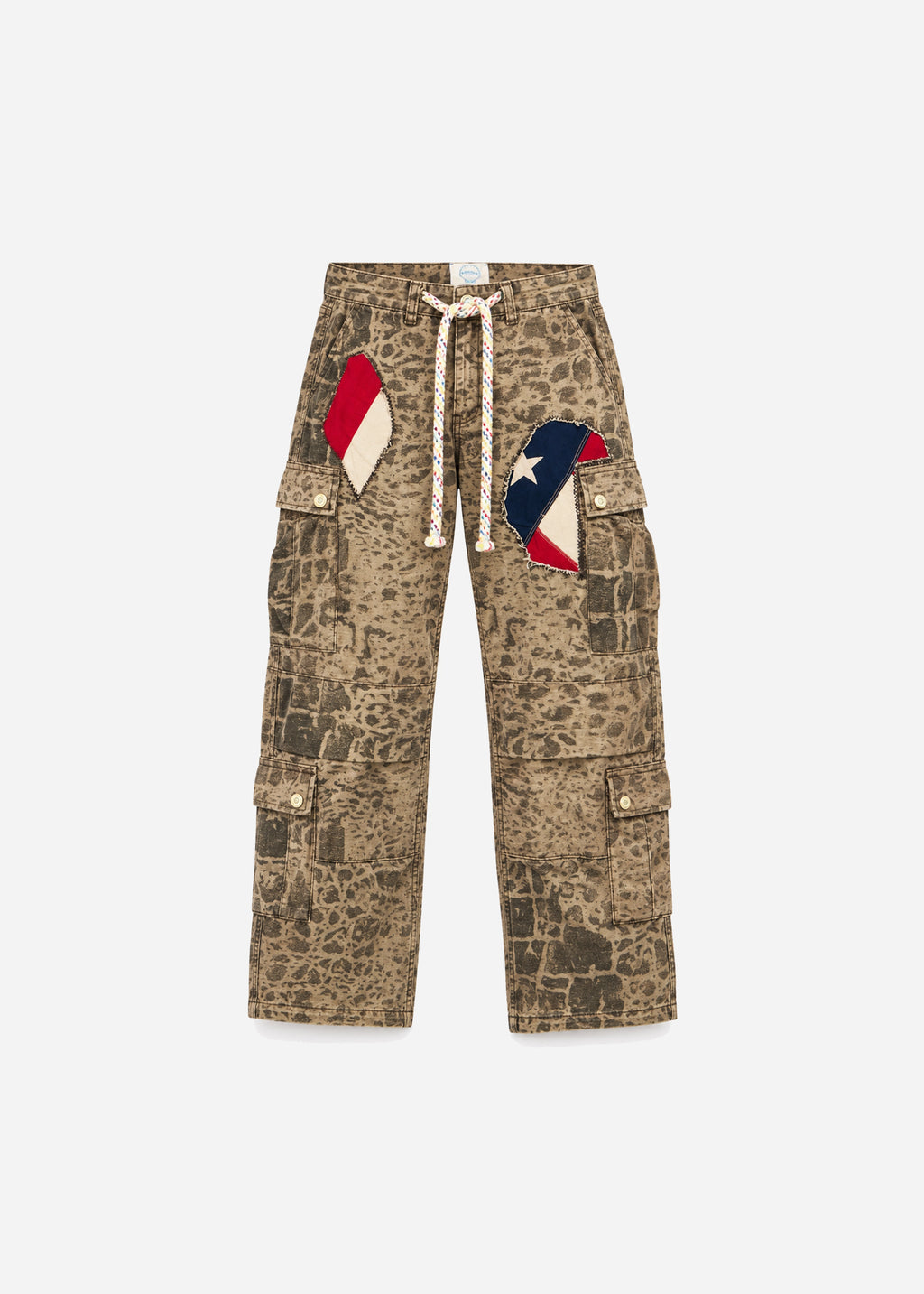 FLAG CAMO PANTS - BROWN