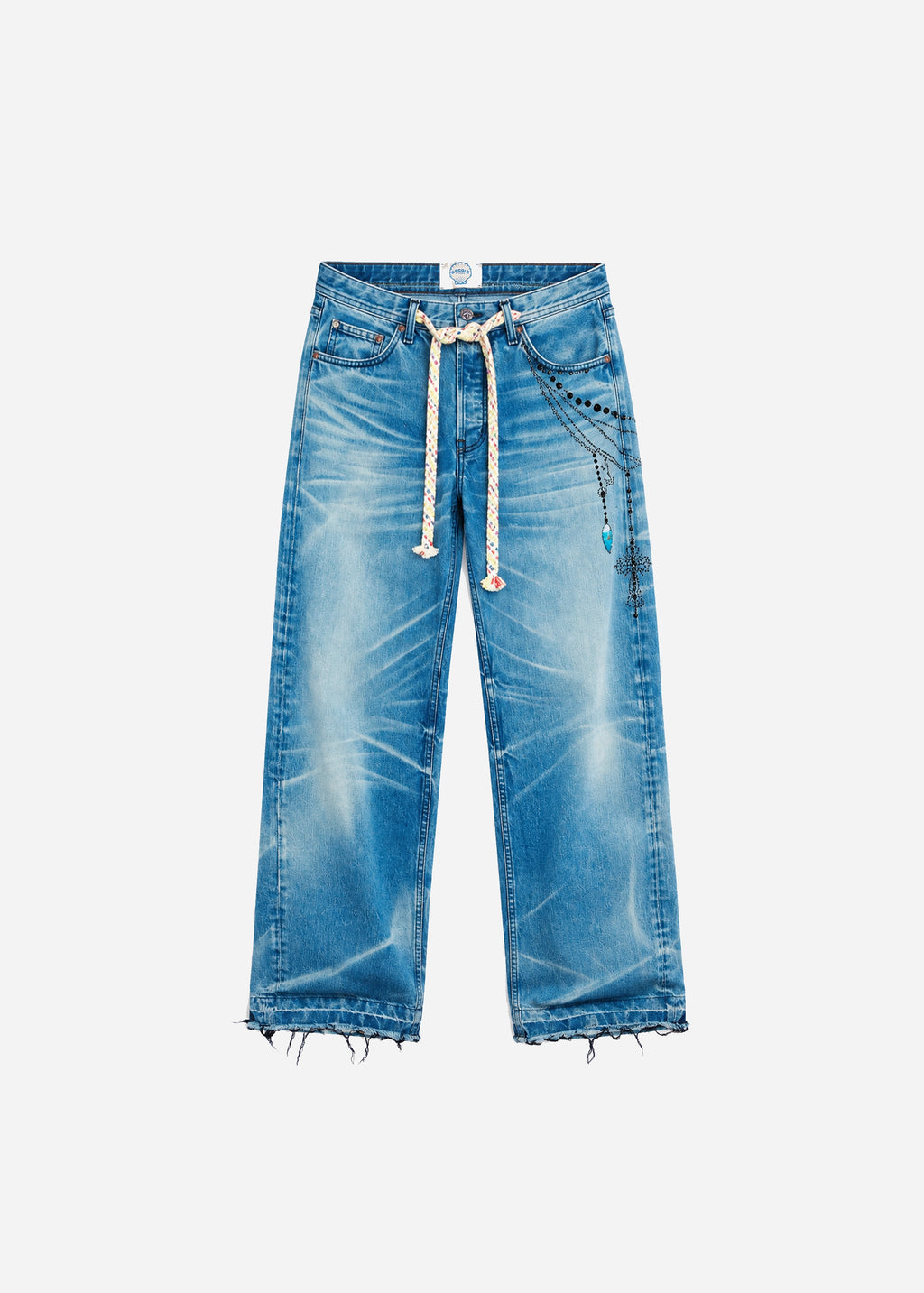 VICTORIAN CHAIN DENIM - TURQUOISE