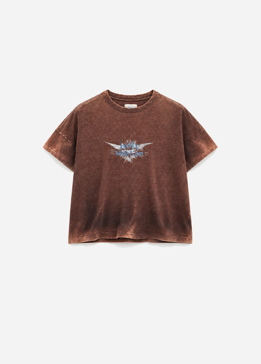 HOLY WATER SHORT SLEEVE LINEN SHIRT - BROWN
