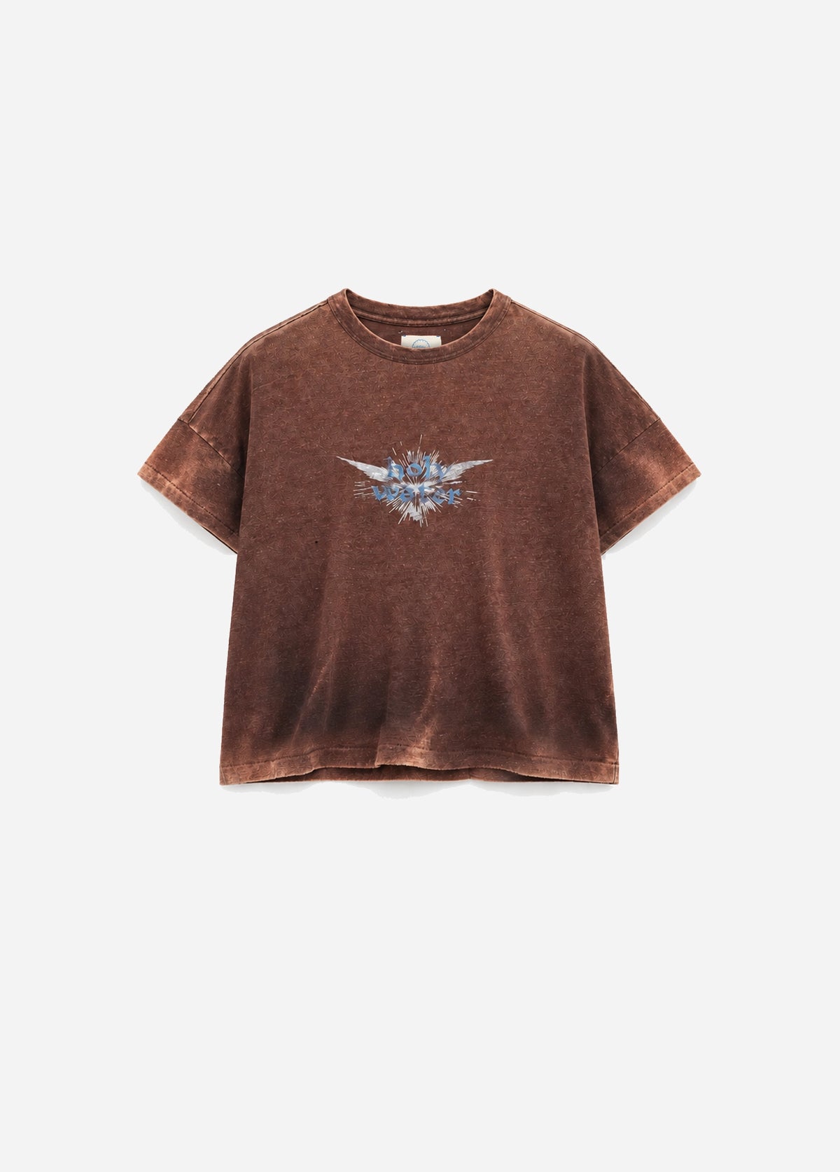 HOLY WATER SHORT SLEEVE LINEN SHIRT - BROWN
