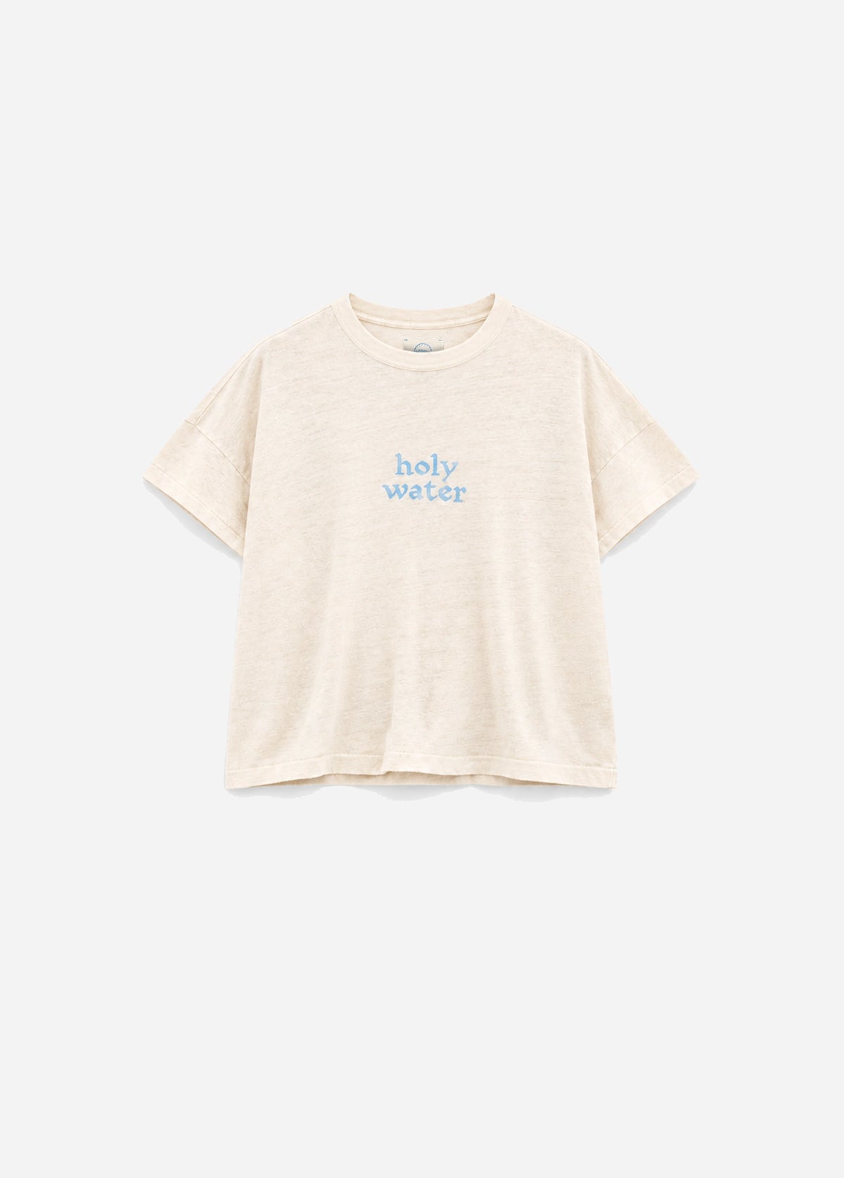 HOLY WATER SHORT SLEEVE LINEN SHIRT - IVORY