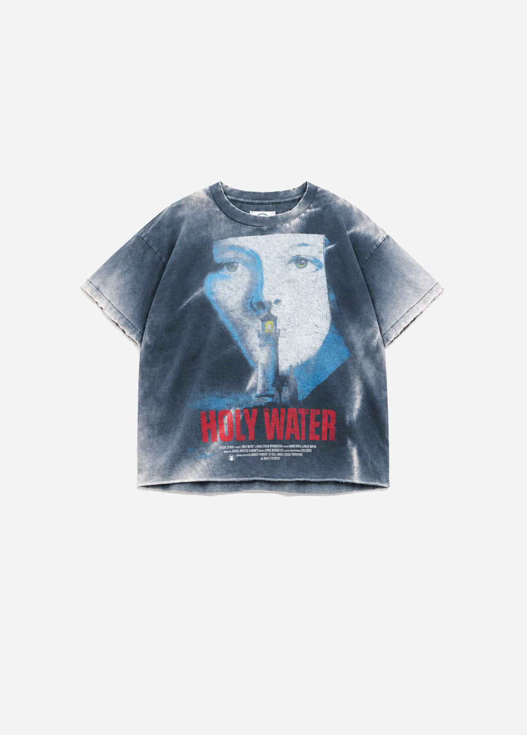 HOLY WATER VINTAGE JERSEY T SHIRT - VINTAGE BLACK