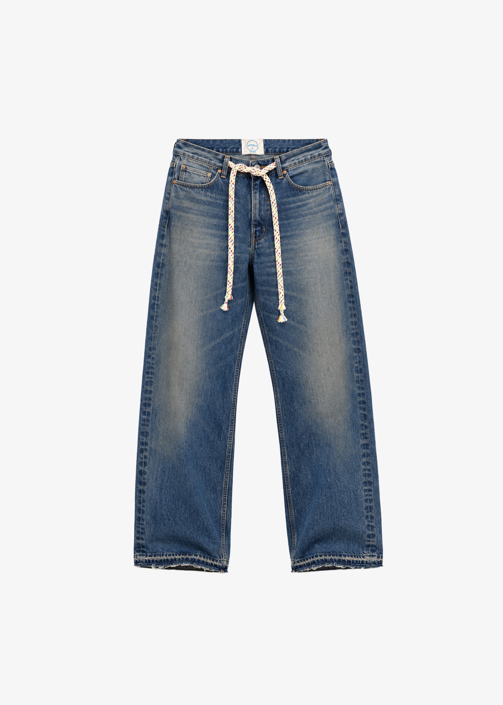 WIDE LEG DENIM JEANS - STORM WASH