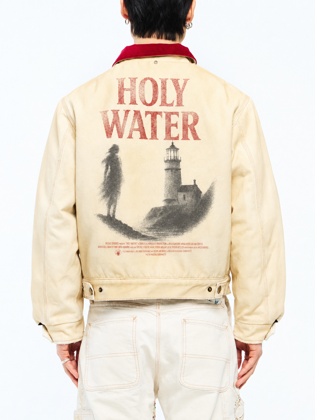 HOLY WATER CANVAS JACKET - DIRTY WHITE