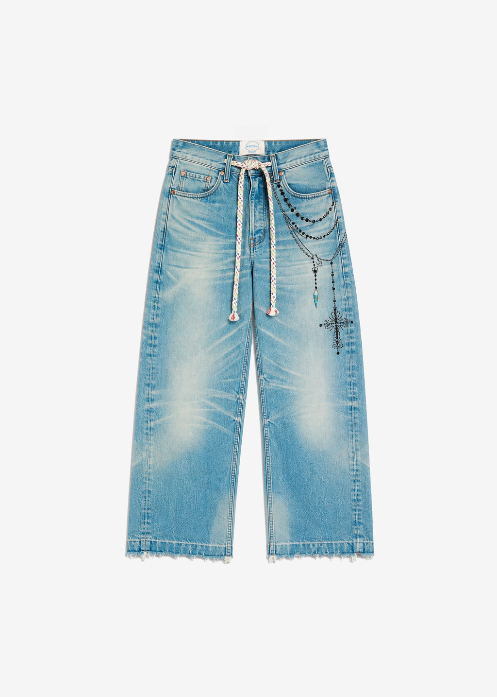 VICTORIAN CHAIN DENIM - TURQUOISE