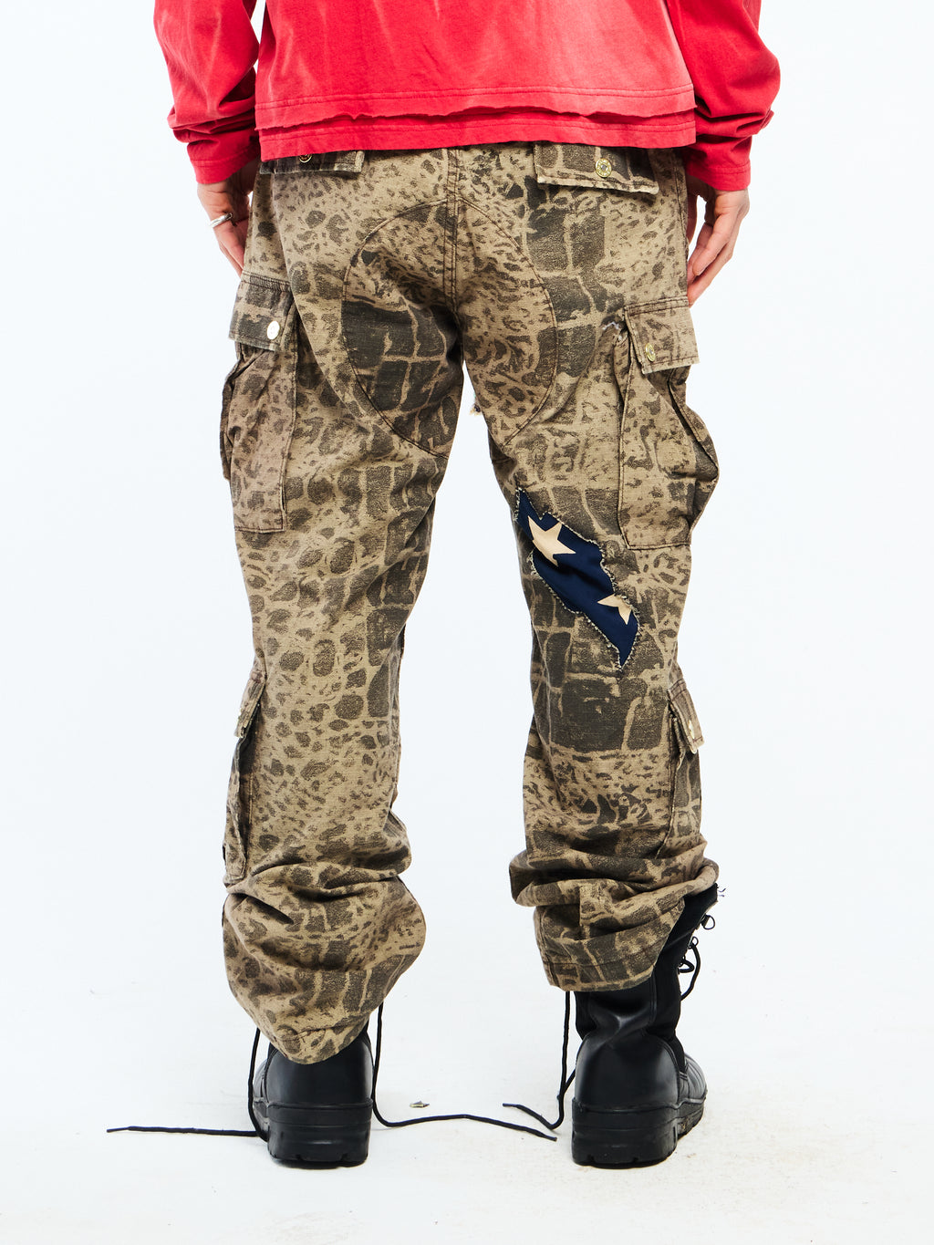 FLAG CAMO PANTS - BROWN