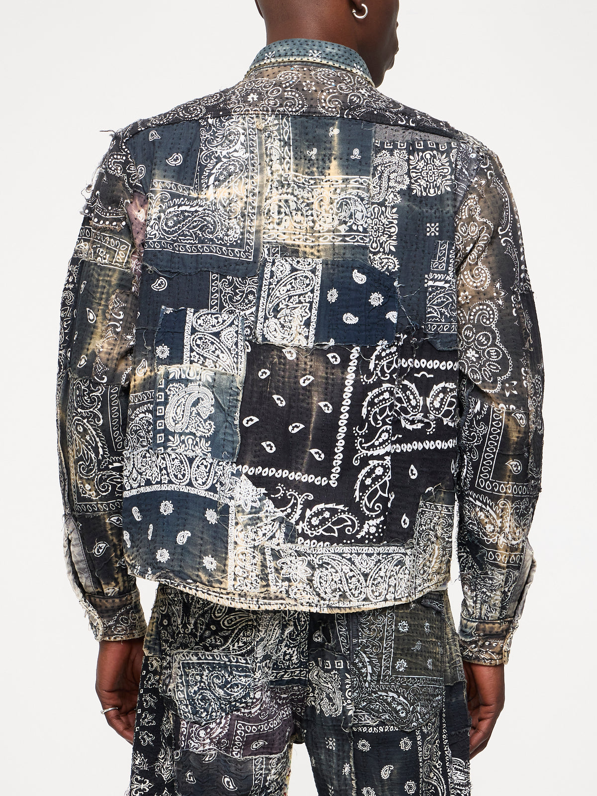 SASHIKO SHIRT - VINTAGE BLACK