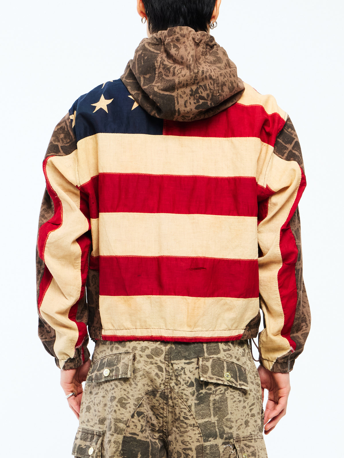 WATER RESISTANT CAMO JACKET - BROWN