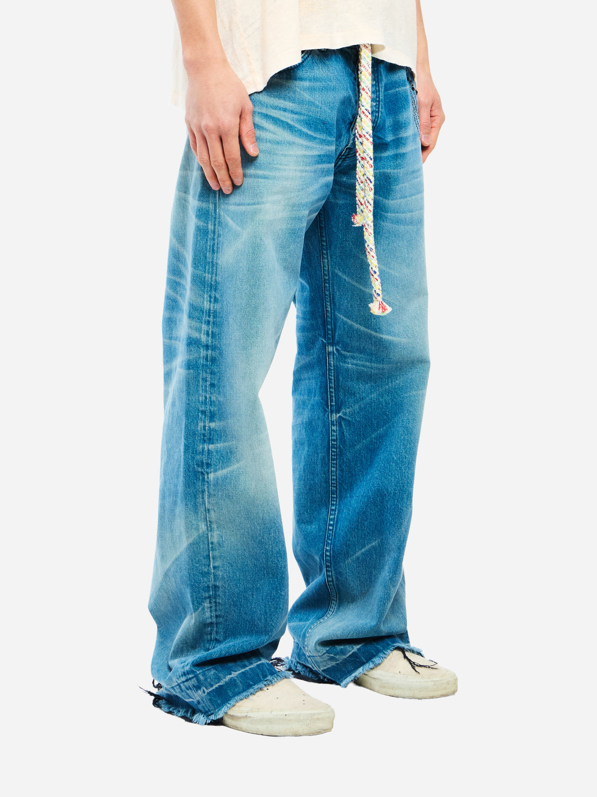VICTORIAN CHAIN DENIM - TURQUOISE