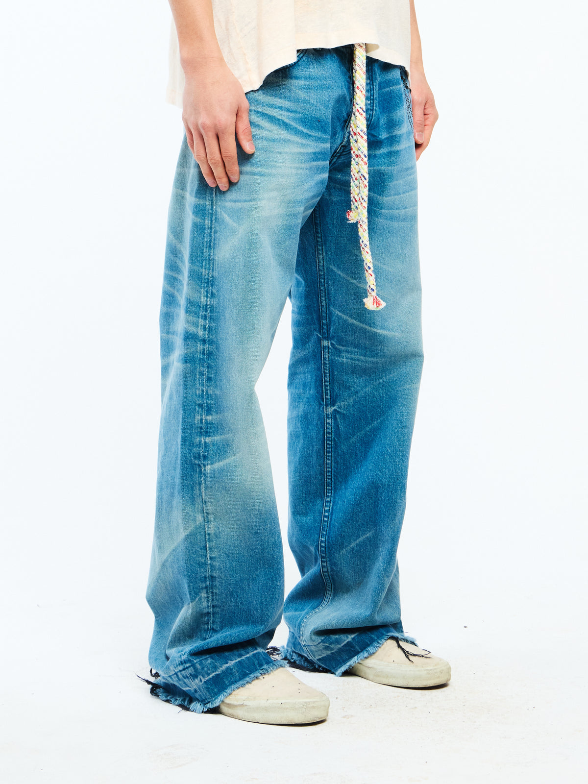 VICTORIAN CHAIN DENIM - TURQUOISE