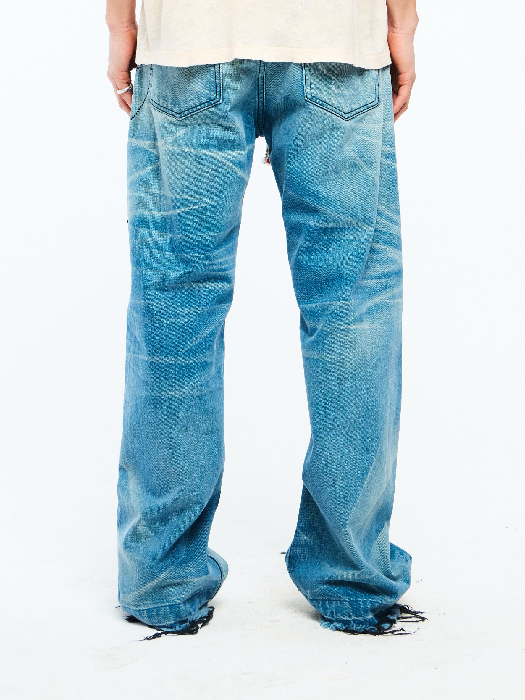 VICTORIAN CHAIN DENIM - TURQUOISE