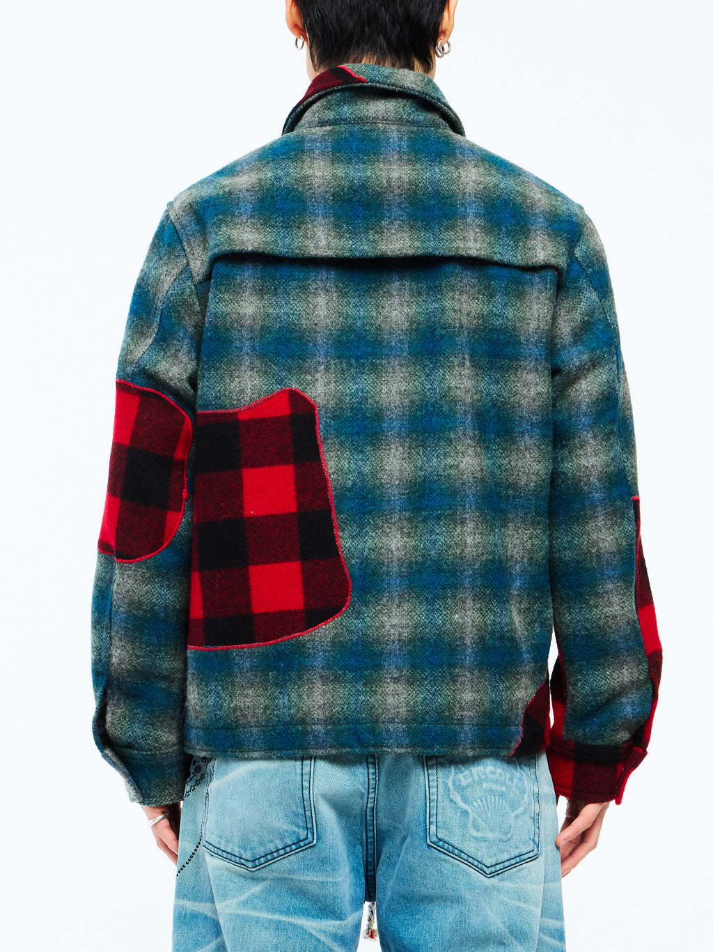 WOOL HUNTING JACKET - NAVY