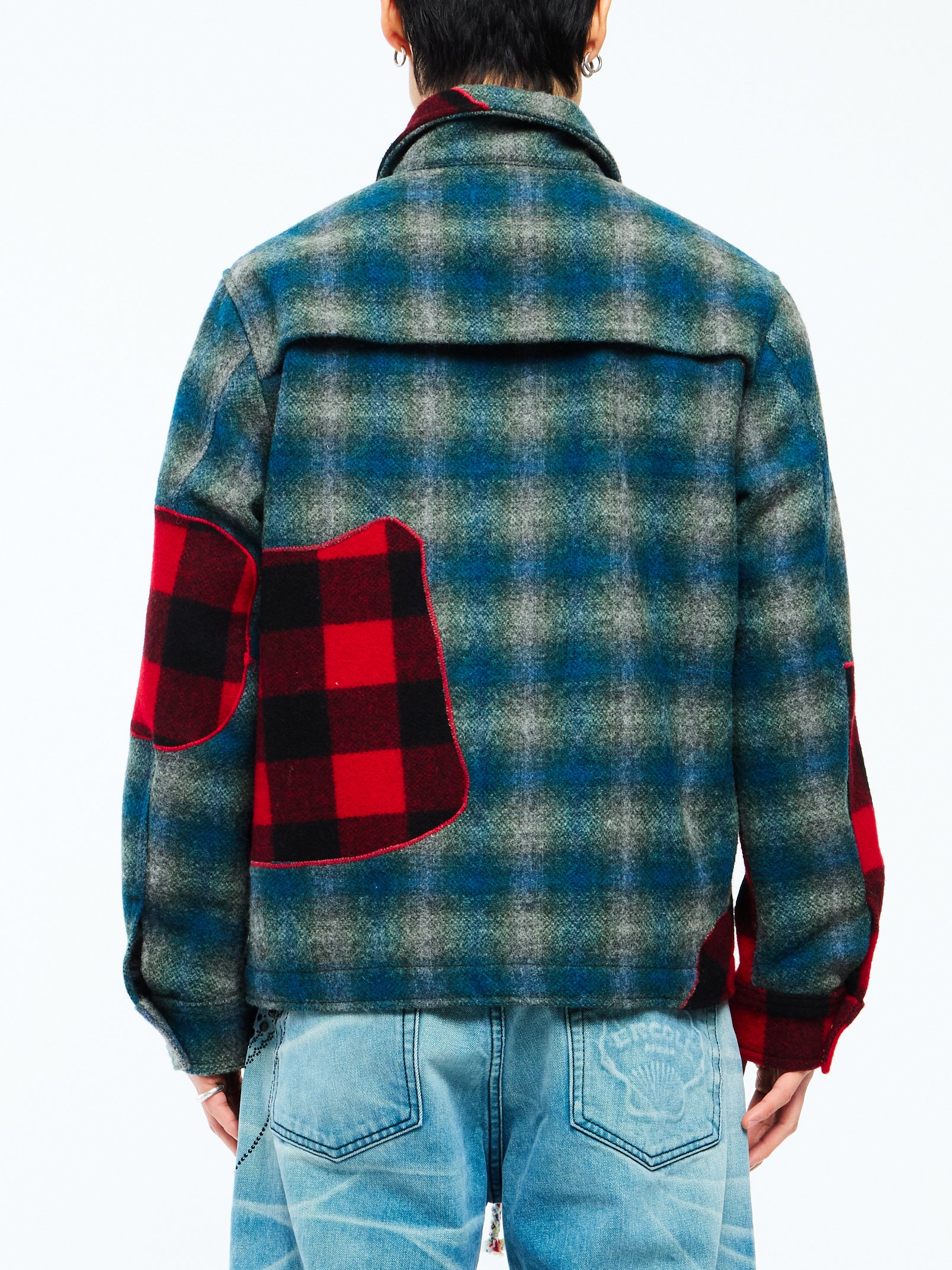 WOOL HUNTING JACKET - NAVY