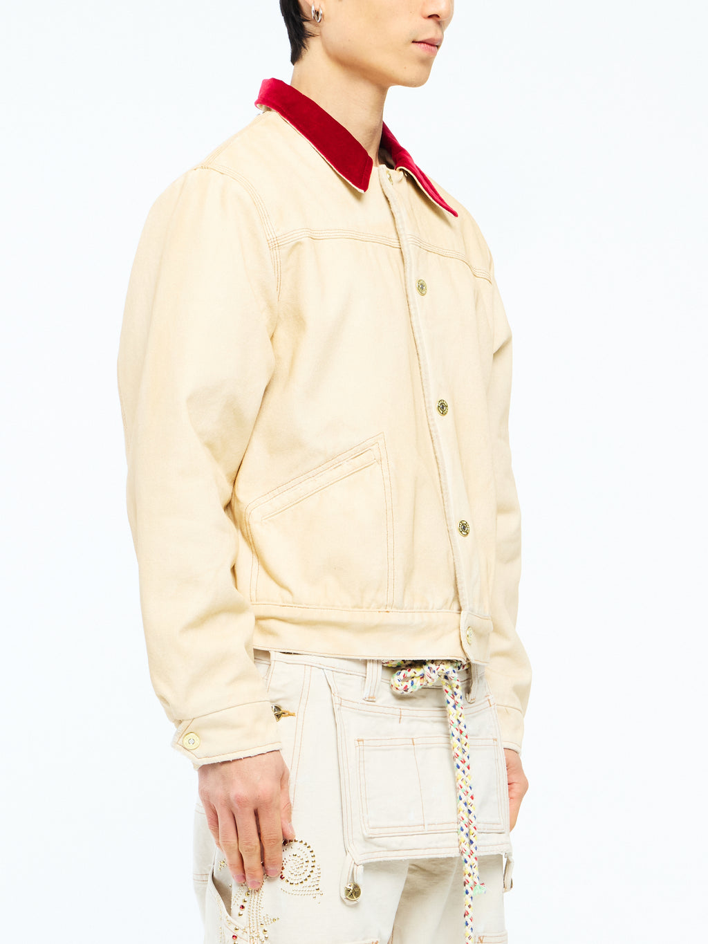 HOLY WATER CANVAS JACKET - DIRTY WHITE