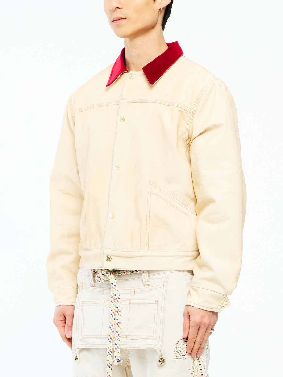 HOLY WATER CANVAS JACKET - DIRTY WHITE