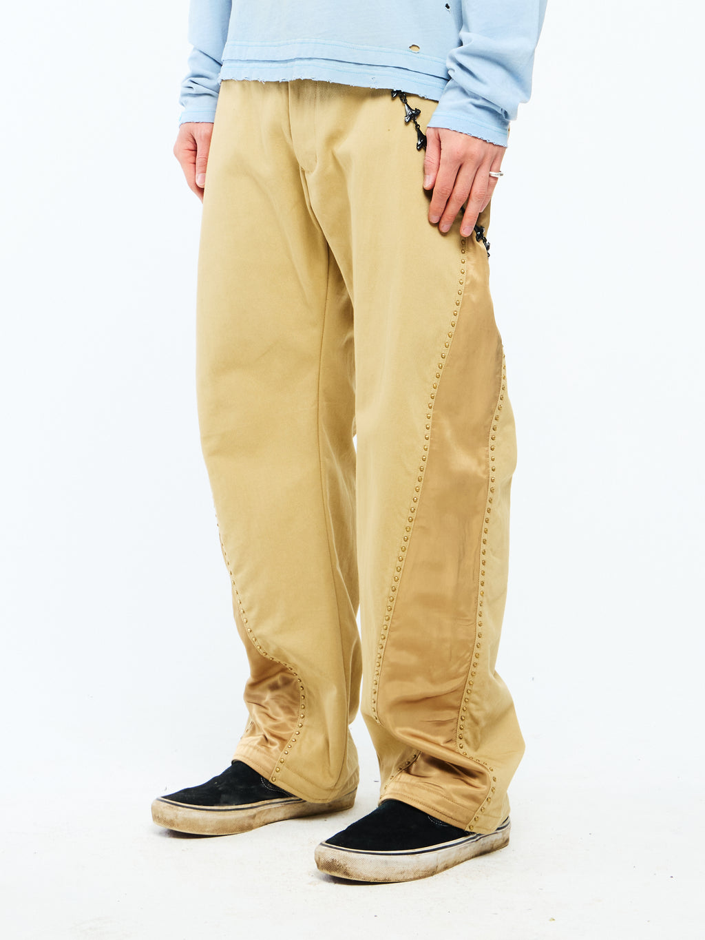 SILVER ROSARY PANTS - KHAKI