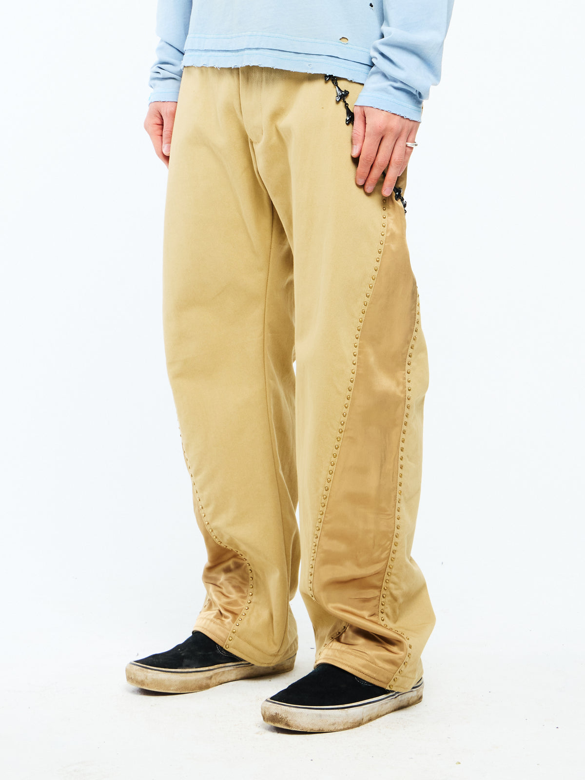 SILVER ROSARY PANTS - KHAKI