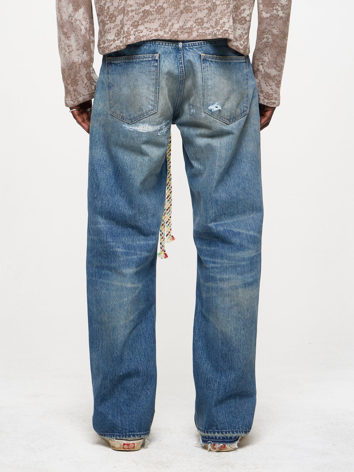 WIDE LEG DENIM JEANS - STORM WASH