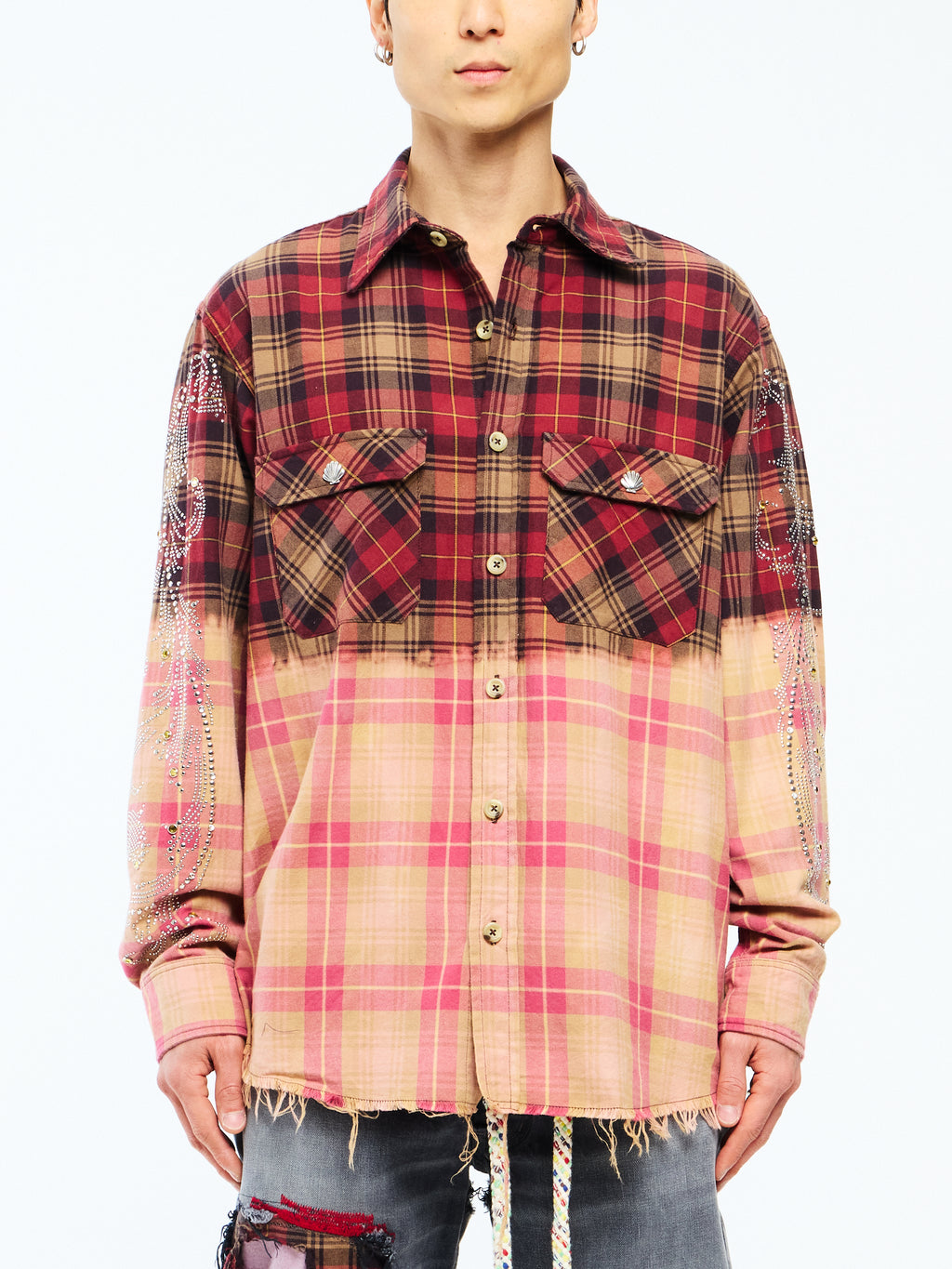 CRYSTAL FLANNEL - RED