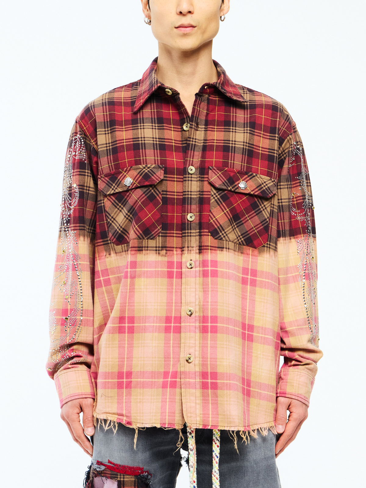 CRYSTAL FLANNEL - RED