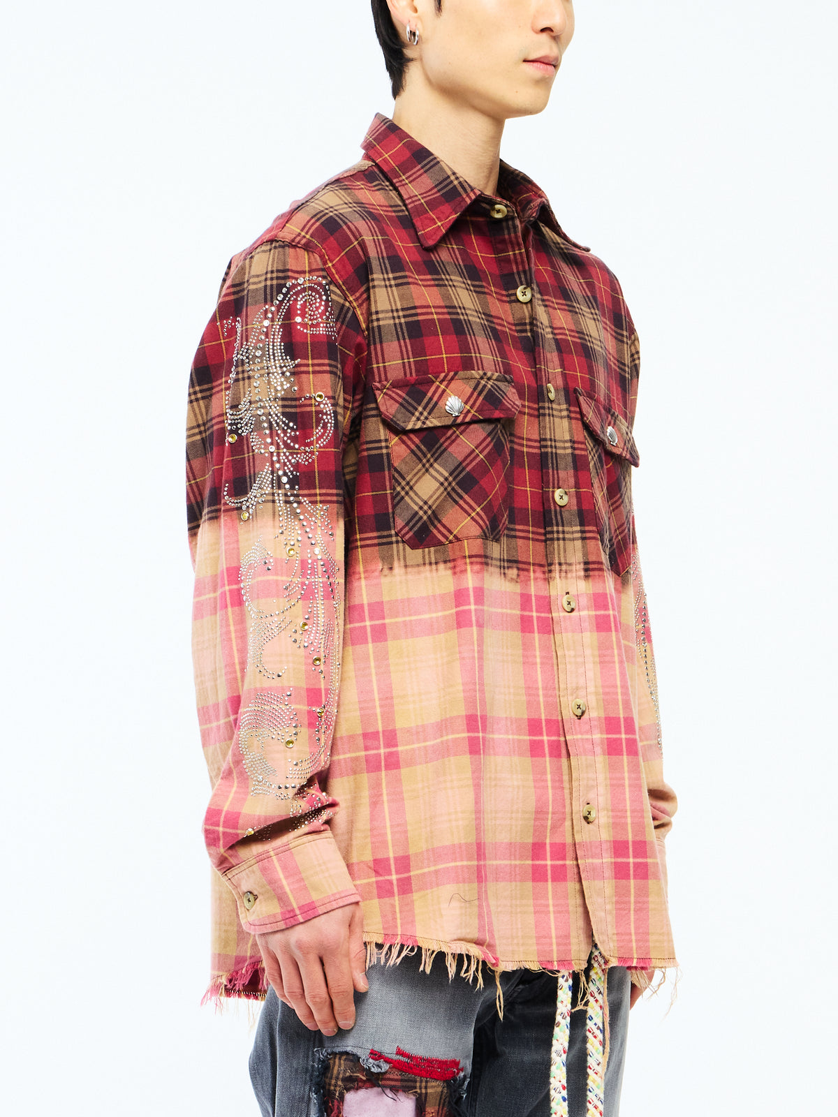 CRYSTAL FLANNEL - RED