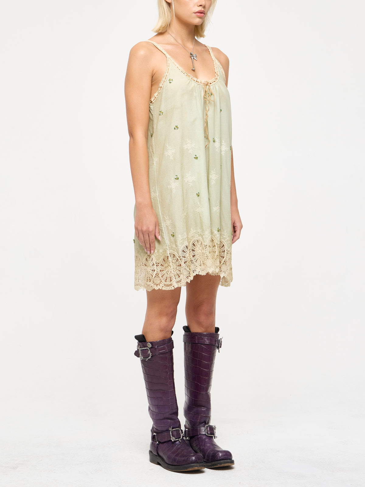 EMBROIDERED DRESS