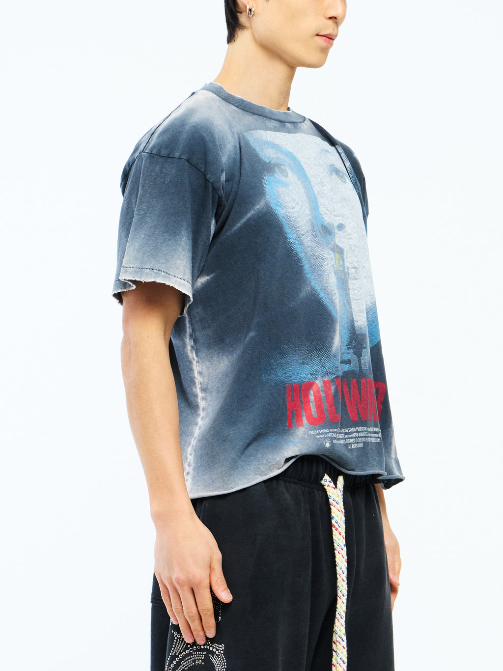 HOLY WATER VINTAGE JERSEY T SHIRT - VINTAGE BLACK