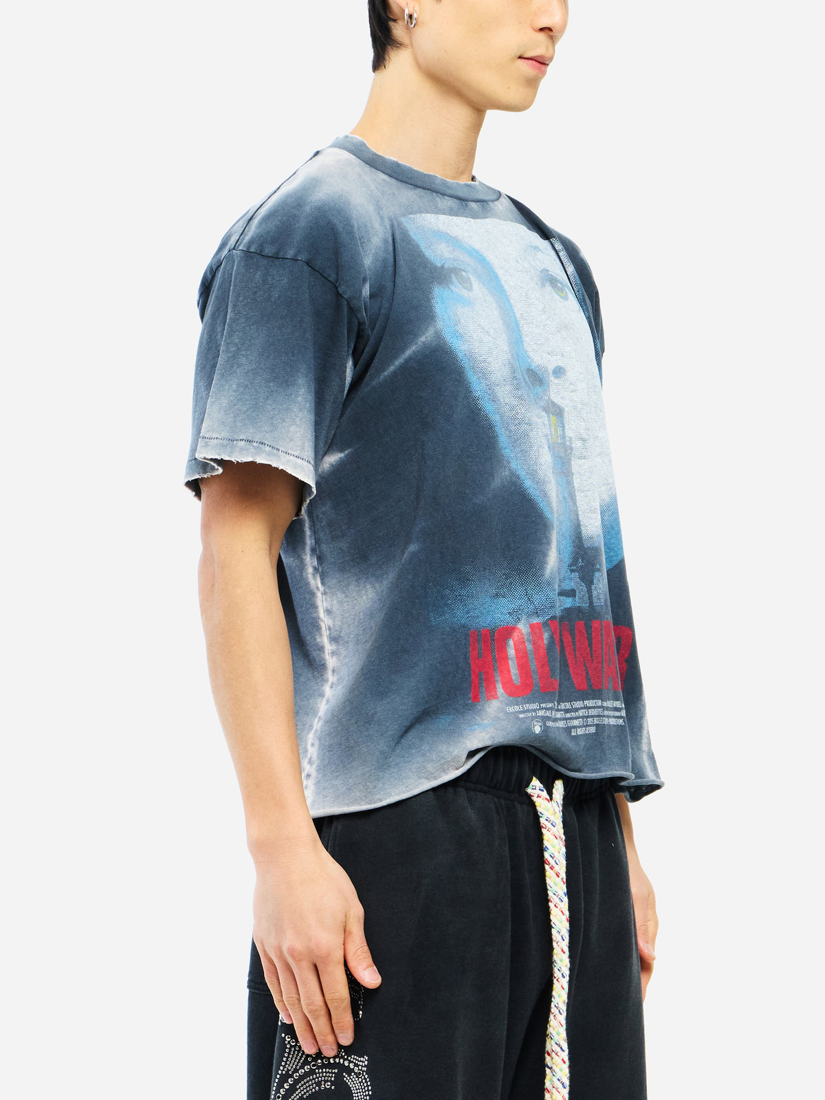 HOLY WATER VINTAGE JERSEY T SHIRT - VINTAGE BLACK