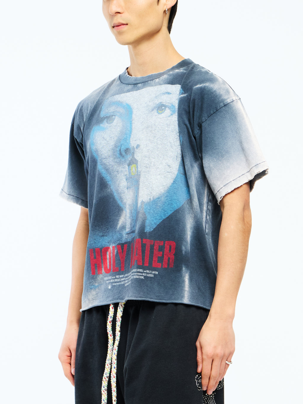 HOLY WATER VINTAGE JERSEY T SHIRT - VINTAGE BLACK