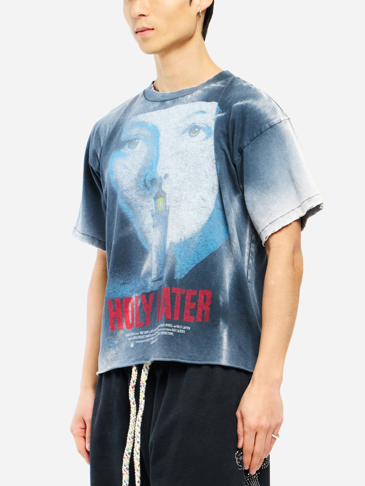 HOLY WATER VINTAGE JERSEY T SHIRT - VINTAGE BLACK
