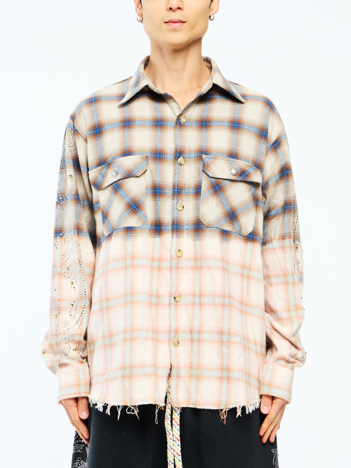 CRYSTAL FLANNEL - BROWN