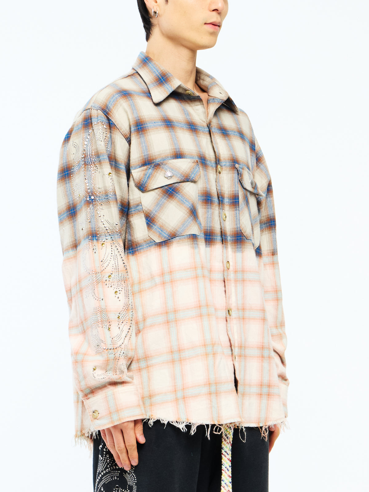 CRYSTAL FLANNEL - BROWN