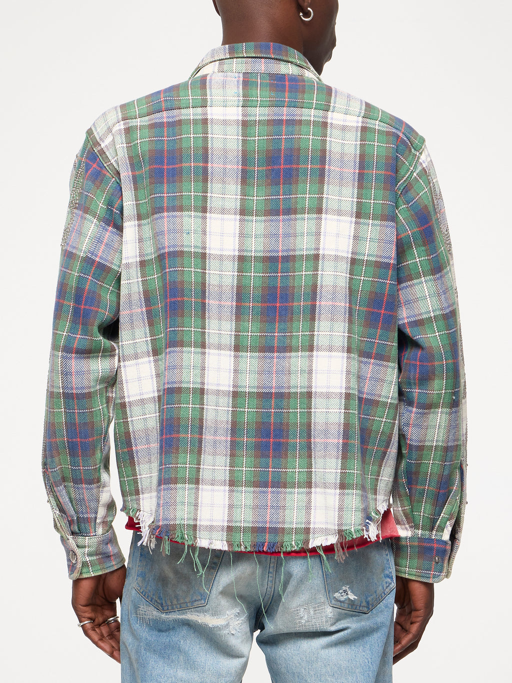VINTAGE STUDDED FLANNEL - GRASS