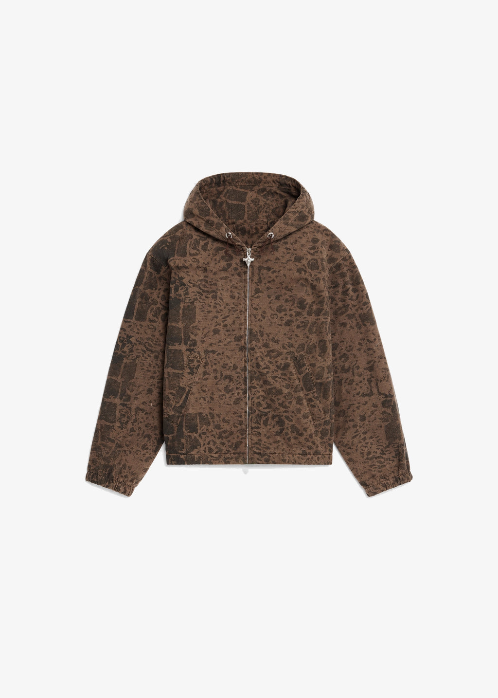 WATER RESISTANT CAMO JACKET - BROWN
