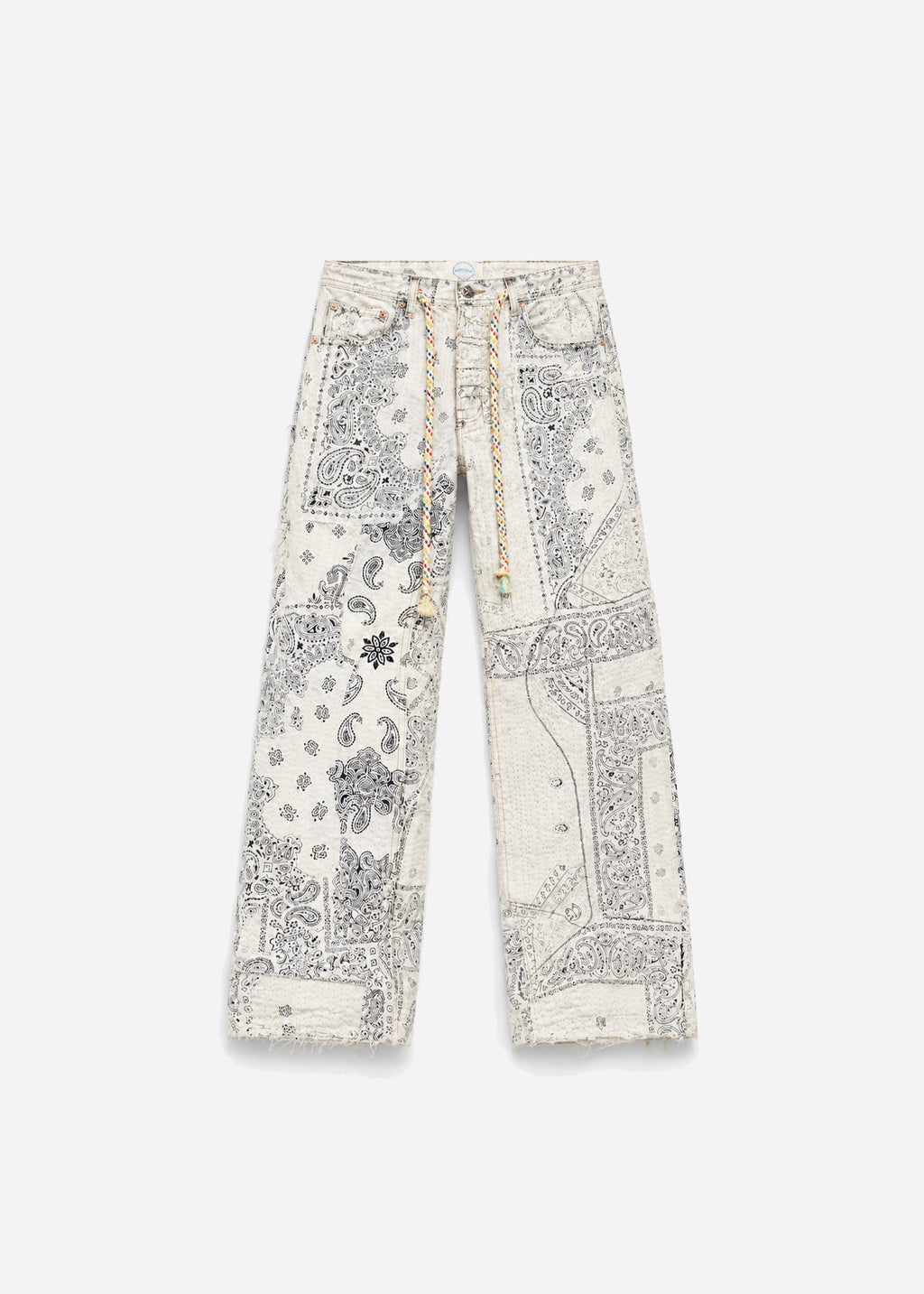 SASHIKO PANTS - WHITE