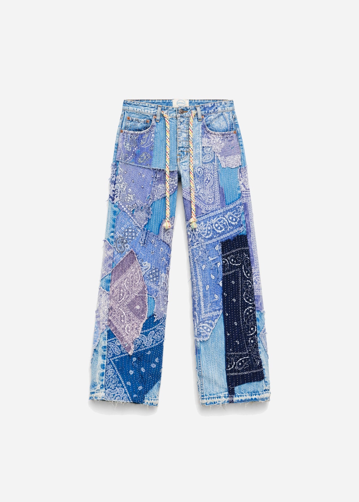 SASHIKO PANTS - BLUE