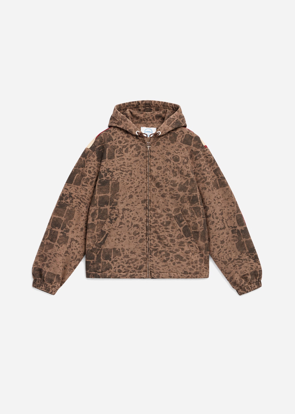 WATER RESISTANT CAMO JACKET - BROWN