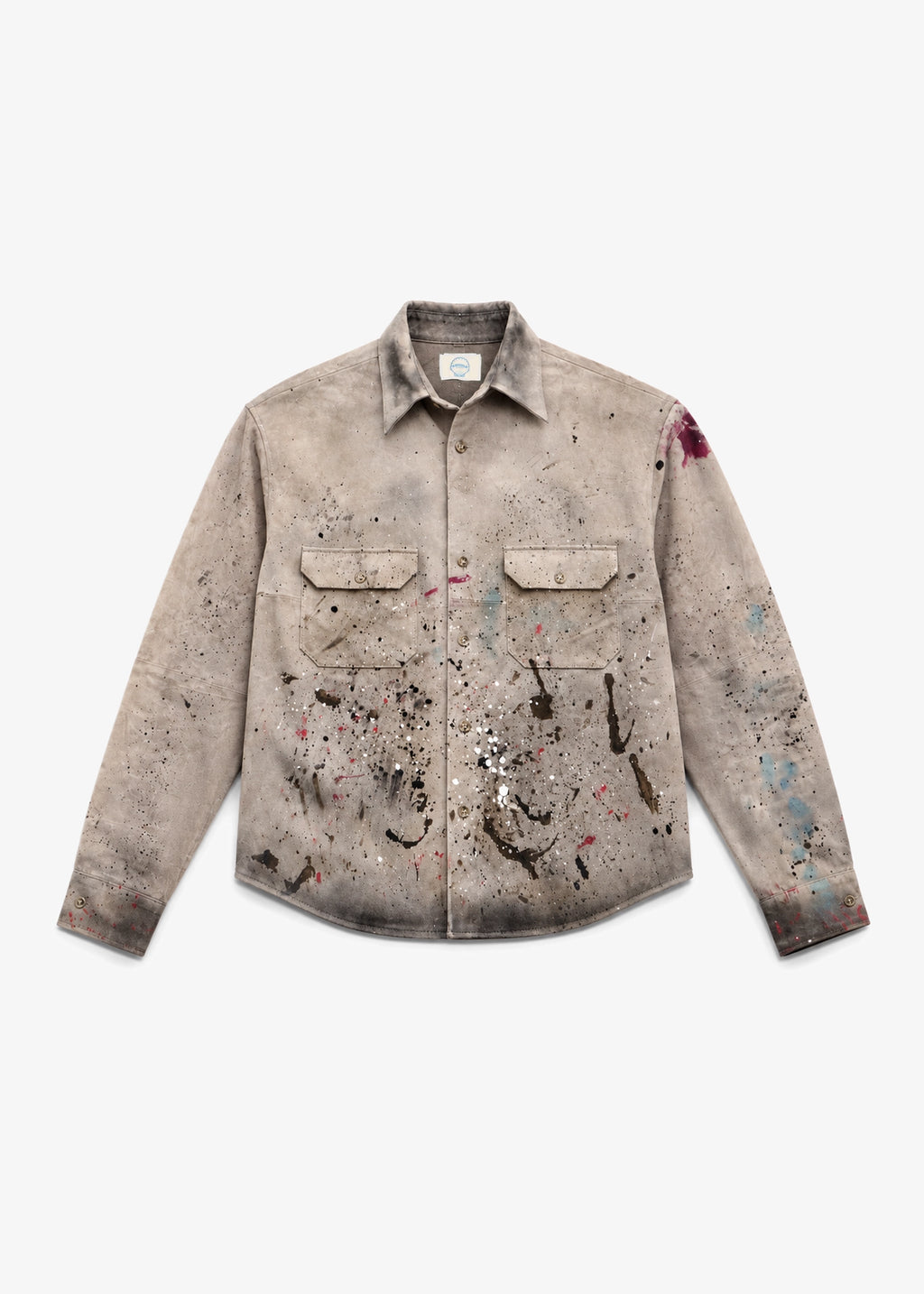 DIRTY SUEDE SHIRT - GREY