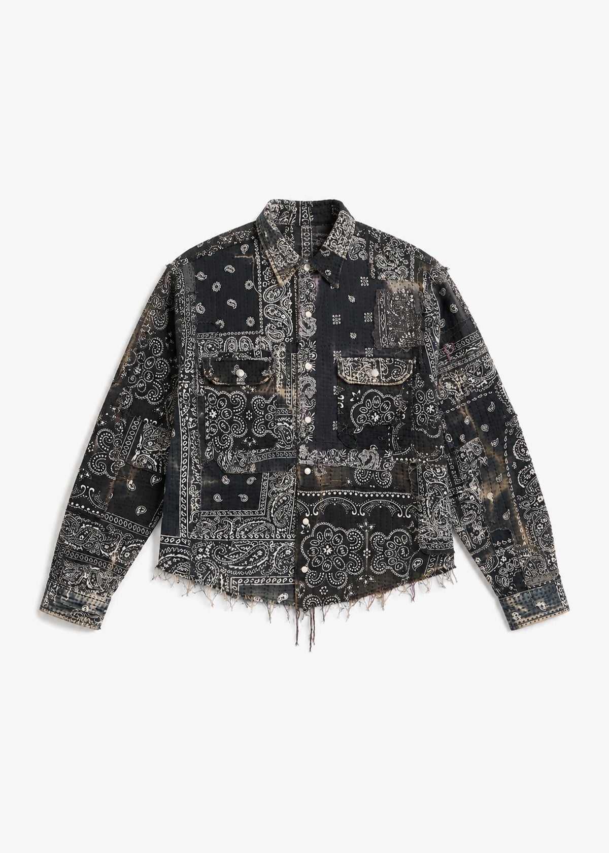SASHIKO SHIRT - VINTAGE BLACK