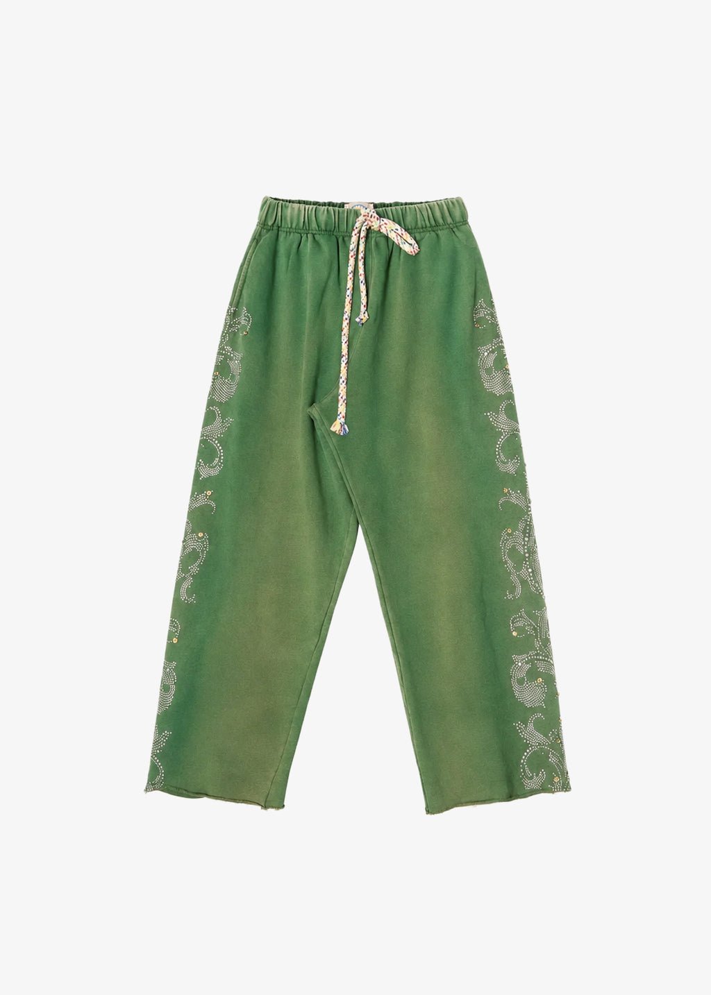 STUDDED SWEATPANTS - GREEN