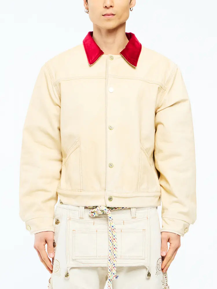 HOLY WATER CANVAS JACKET - DIRTY WHITE
